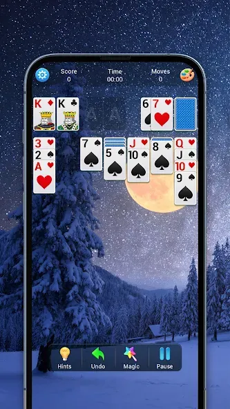 Solitaire, Klondike Card Games [MOD: безлимитные подсказки и отмены хода] Screenshot 3