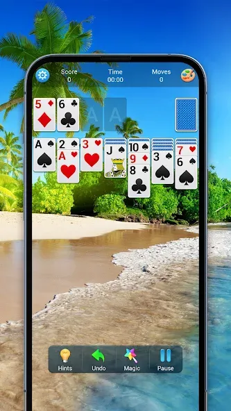Solitaire, Klondike Card Games [MOD: безлимитные подсказки и отмены хода] Screenshot 4