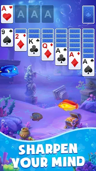 Solitaire: Fish Master [MOD: безлимитные монеты и рыбки] Screenshot 2