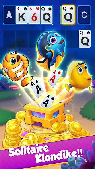 Solitaire - Klondike Card Game [MOD: открыты все карты и уровни] Screenshot 1