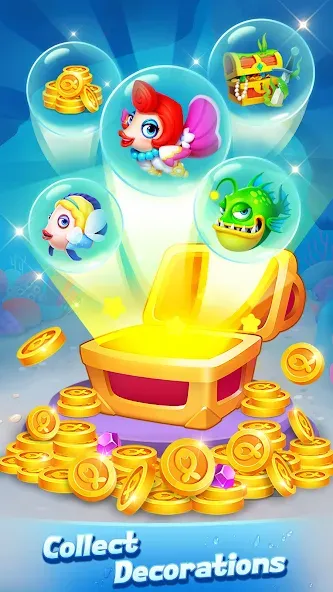 Solitaire 3D Fish [MOD: безлимитные монеты и все рыбы открыты] Screenshot 5