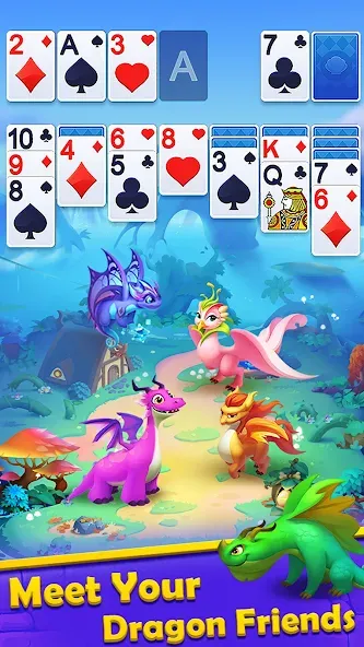 Solitaire Dragons [MOD: бесконечные монеты и бонусы] Screenshot 4