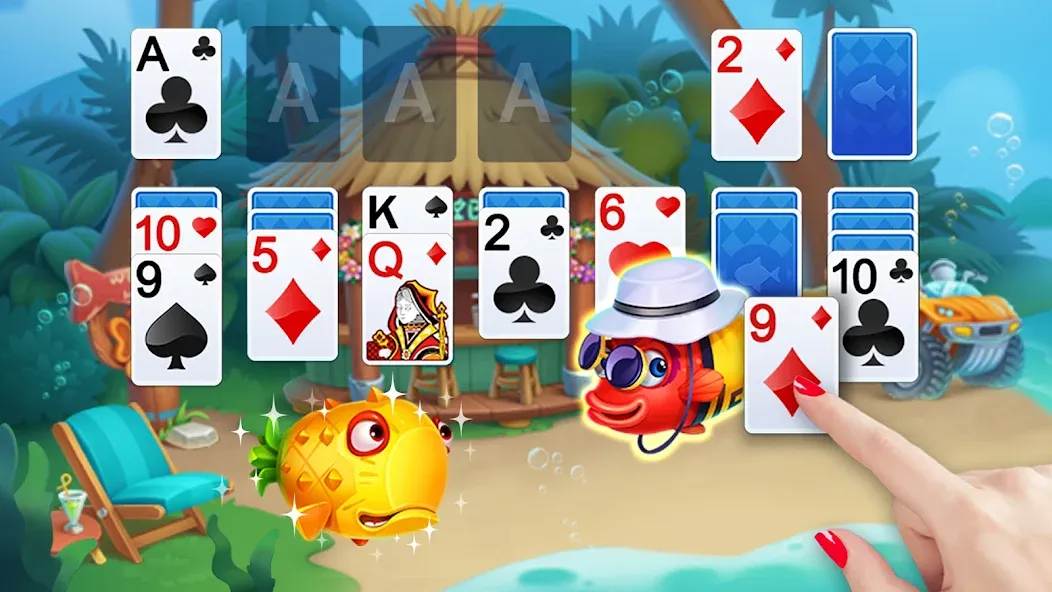 Solitaire [MOD: без рекламы и без ограничений] Screenshot 1