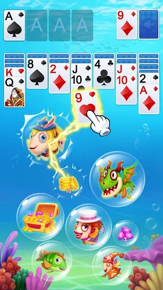 Solitaire [MOD: без рекламы и без ограничений] Screenshot 5