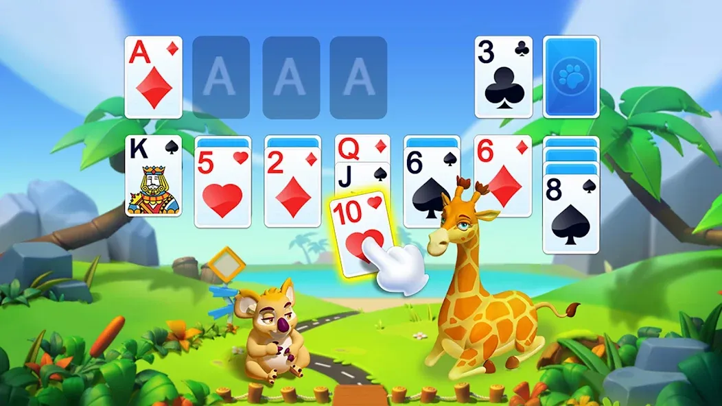 Solitaire - Wild Park [MOD: безлимитные подсказки и джокеры] Screenshot 2