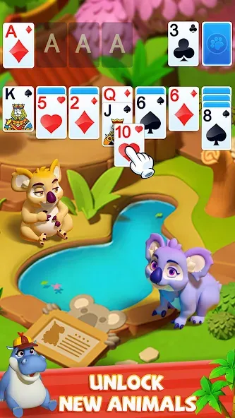 Solitaire - Wild Park [MOD: безлимитные подсказки и джокеры] Screenshot 5