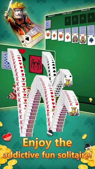 klondike solitaire :card shark [MOD: без рекламы и все карты открыты] Screenshot 3
