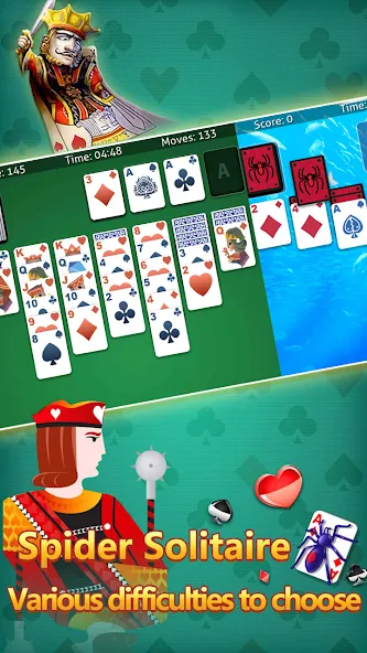 klondike solitaire :card shark [MOD: без рекламы и все карты открыты] Screenshot 4
