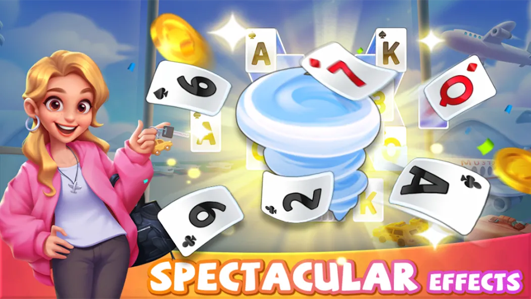 Solitaire Good Times [MOD: безлимитные монеты и подсказки] Screenshot 4