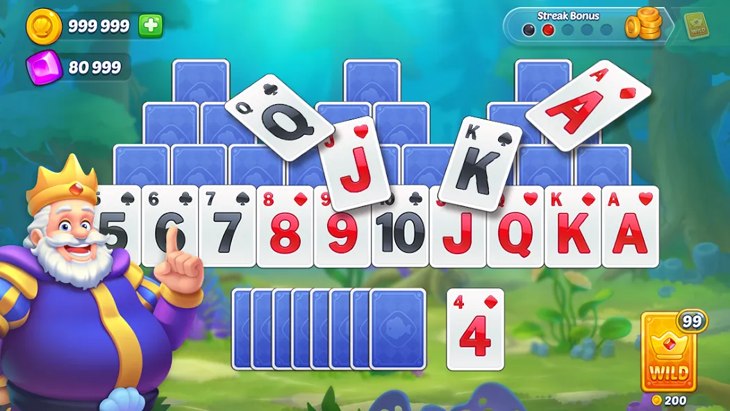 Solitaire TriPeaks Fish [MOD: безлимитные монеты и бонусы] Screenshot 1