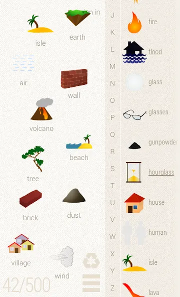 Little Alchemy [MOD: все элементы открыты сразу] Screenshot 4