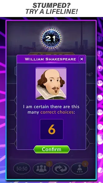 Official Millionaire Game [MOD: безлимитные подсказки и жизни] Screenshot 2