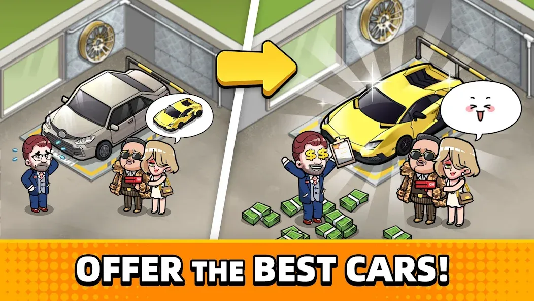Used Car Tycoon Game [MOD: безлимитные деньги и премиум-автомобили] Screenshot 4