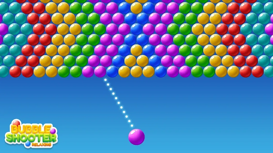 Bubble Shooter Relaxing [MOD: без рекламы и бесконечные жизни] Screenshot 2