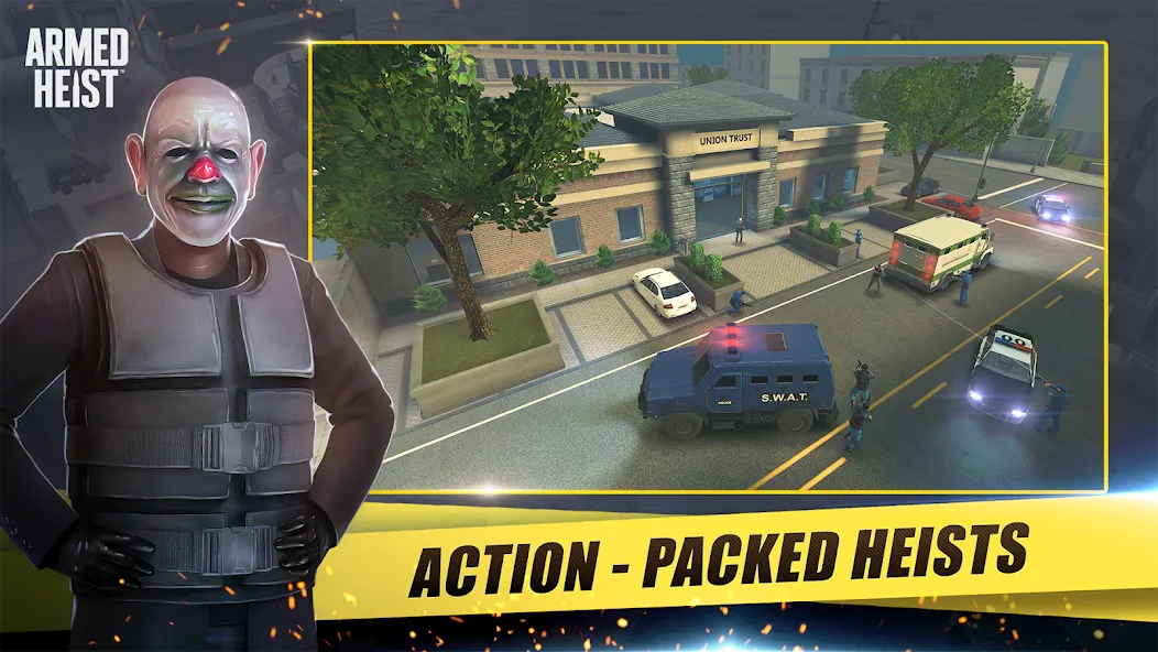 Armed Heist: Shooting gun game [MOD: безлимитные деньги и оружие] Screenshot 1