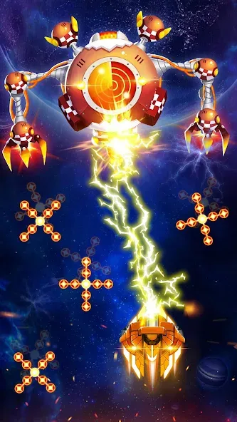 Space Shooter: Galaxy Attack [MOD: безлимитные деньги и мощное оружие] Screenshot 2