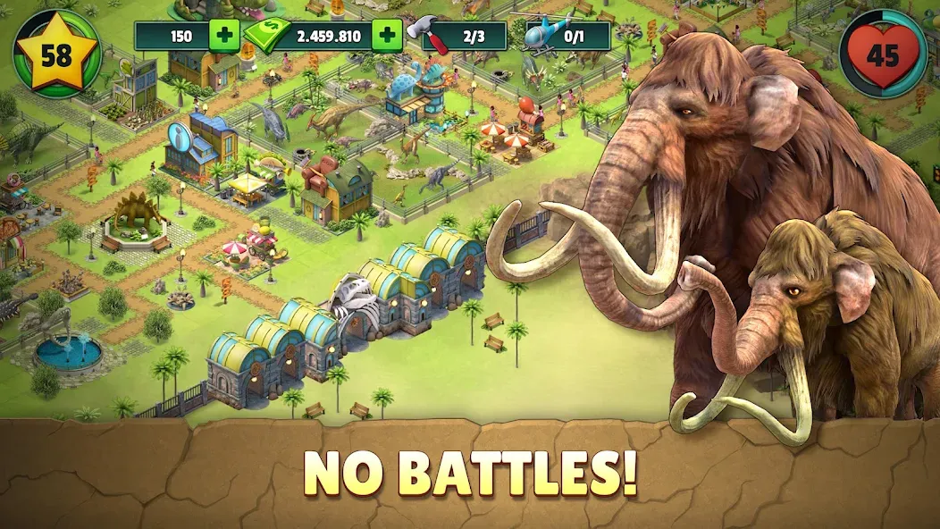 Jurassic Dinosaur: Dino Game [MOD: безлимитные деньги и мощные динозавры] Screenshot 1