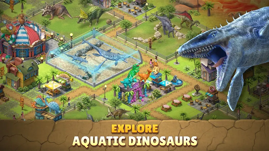 Jurassic Dinosaur: Dino Game [MOD: безлимитные деньги и мощные динозавры] Screenshot 3