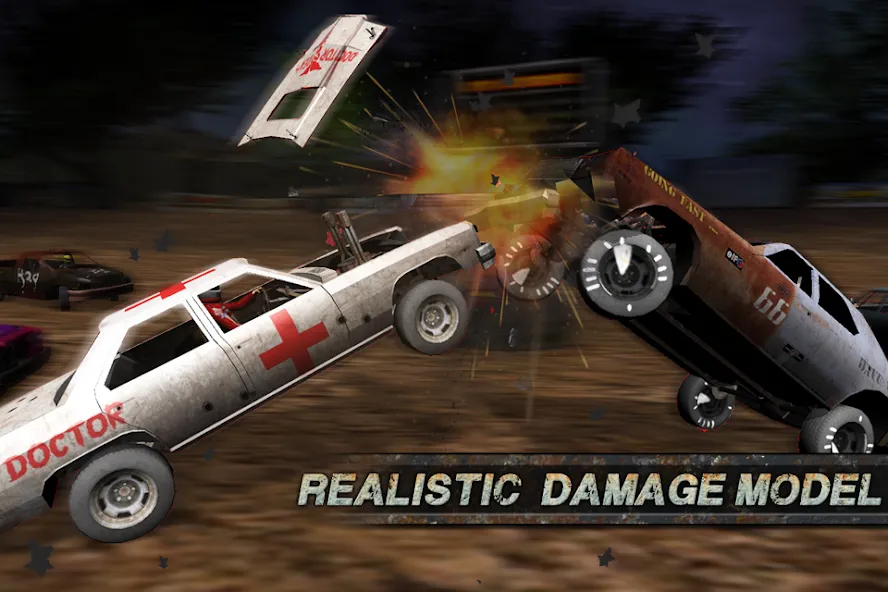 Demolition Derby: Crash Racing [MOD: безлимитные деньги и все машины открыты] Screenshot 1