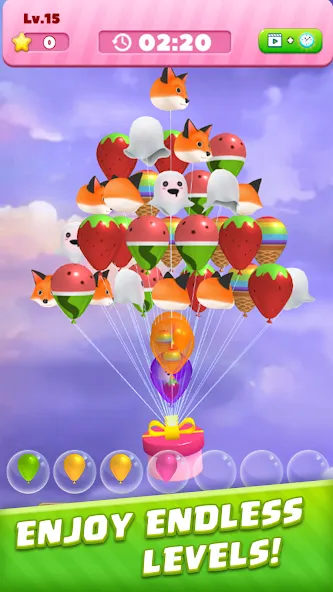 Bubble Burst：Match 3D [MOD: безлимитные монеты и подсказки] Screenshot 2