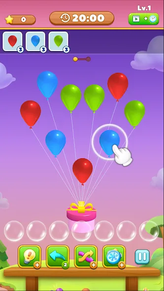 Match Triple Balloon [MOD: безлимитные монеты и все уровни открыты] Screenshot 4