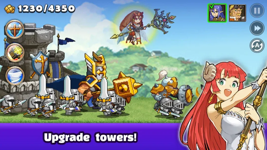 Kingdom Wars - Tower Defense [MOD: безлимитные ресурсы и улучшения] Screenshot 2