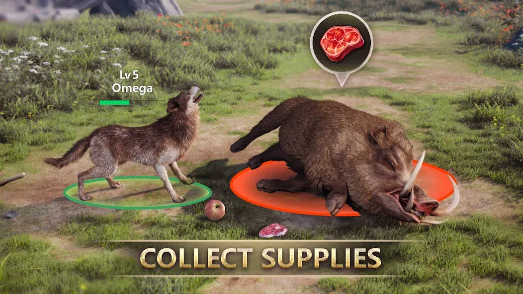 Wolf Game: Wild Animal Wars [MOD: безлимитные ресурсы и мощные волки] Screenshot 2
