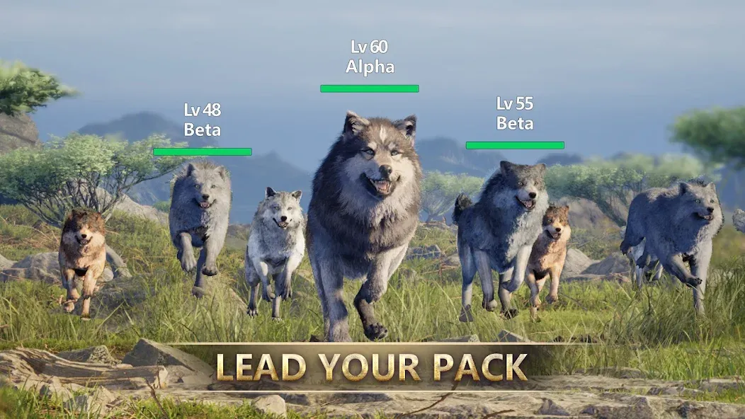 Wolf Game: Wild Animal Wars [MOD: безлимитные ресурсы и мощные волки] Screenshot 4