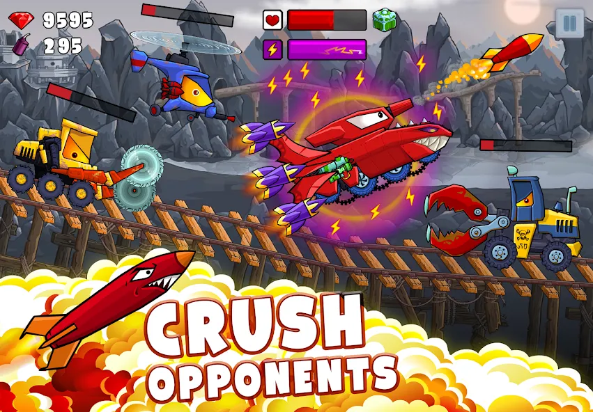 Car Eats Car 2 - Racing Game [MOD: безлимитные деньги и все машины открыты] Screenshot 1