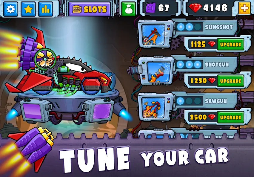 Car Eats Car 2 - Racing Game [MOD: безлимитные деньги и все машины открыты] Screenshot 2