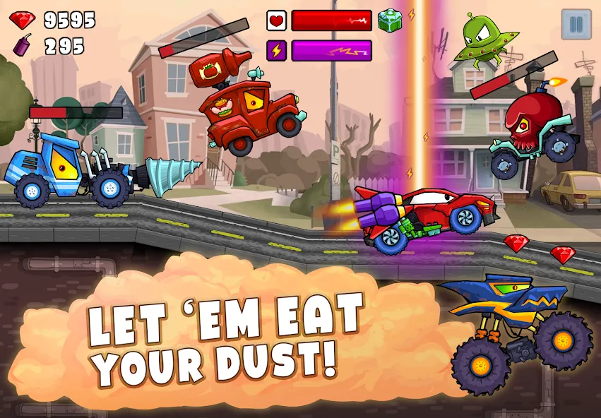 Car Eats Car 2 - Racing Game [MOD: безлимитные деньги и все машины открыты] Screenshot 3