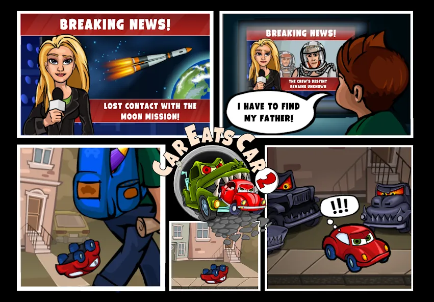 Car Eats Car 2 - Racing Game [MOD: безлимитные деньги и все машины открыты] Screenshot 4