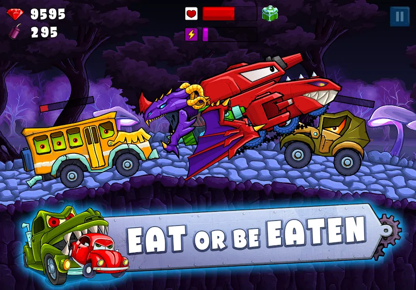 Car Eats Car 2 - Racing Game [MOD: безлимитные деньги и все машины открыты] Screenshot 5