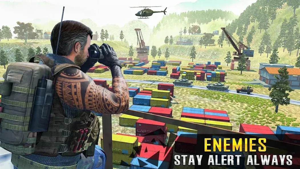 Commando War Army Game Offline [MOD: безлимитные патроны и здоровье] Screenshot 2