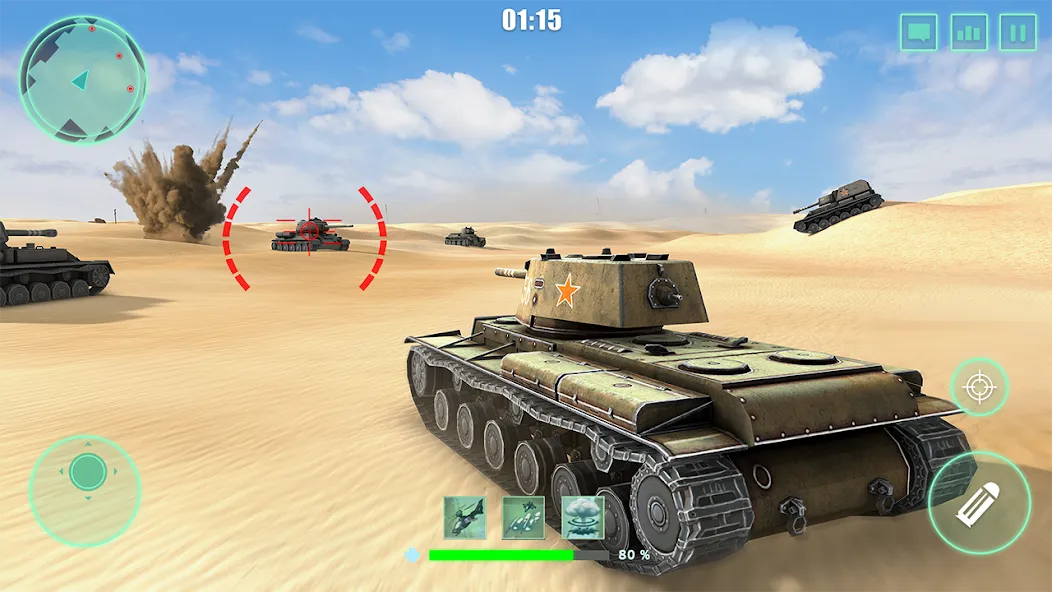World Tanks War: Offline Games [MOD: безлимитные деньги и мощная техника] Screenshot 2