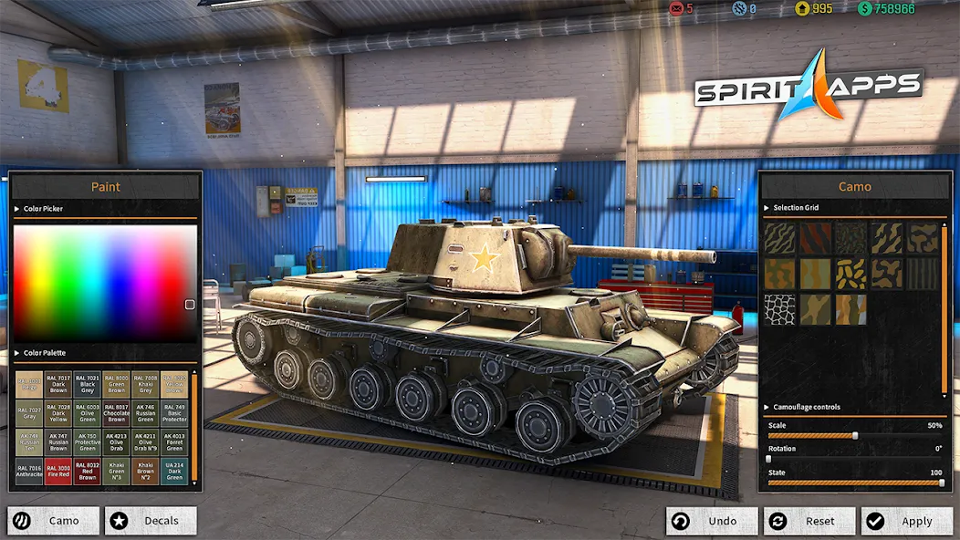 World Tanks War: Offline Games [MOD: безлимитные деньги и мощная техника] Screenshot 4