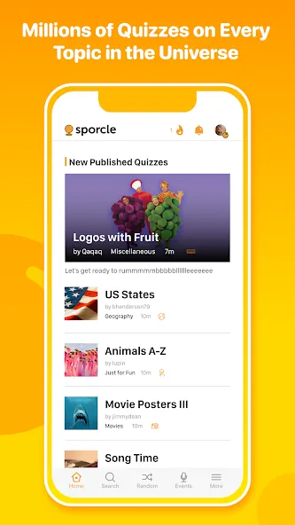 Sporcle [MOD: открыты все викторины и без рекламы] Screenshot 1