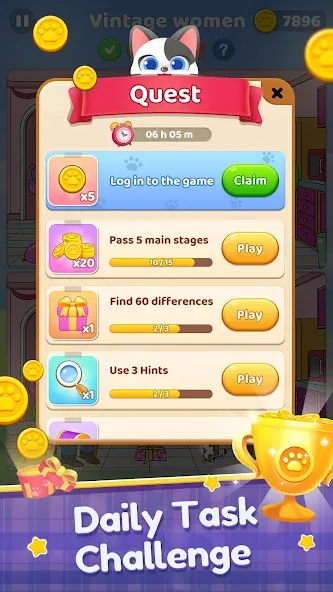Find Differences: Spot Fun [MOD: подсказки доступны и уровни открыты] Screenshot 4