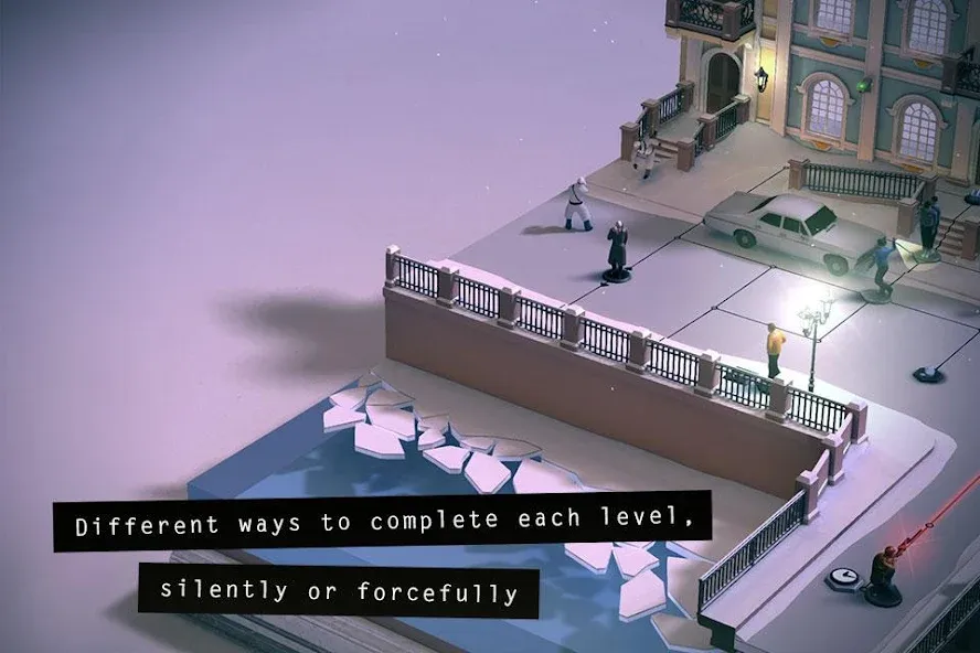 Hitman GO [MOD: безлимитные подсказки и открытые уровни] Screenshot 3