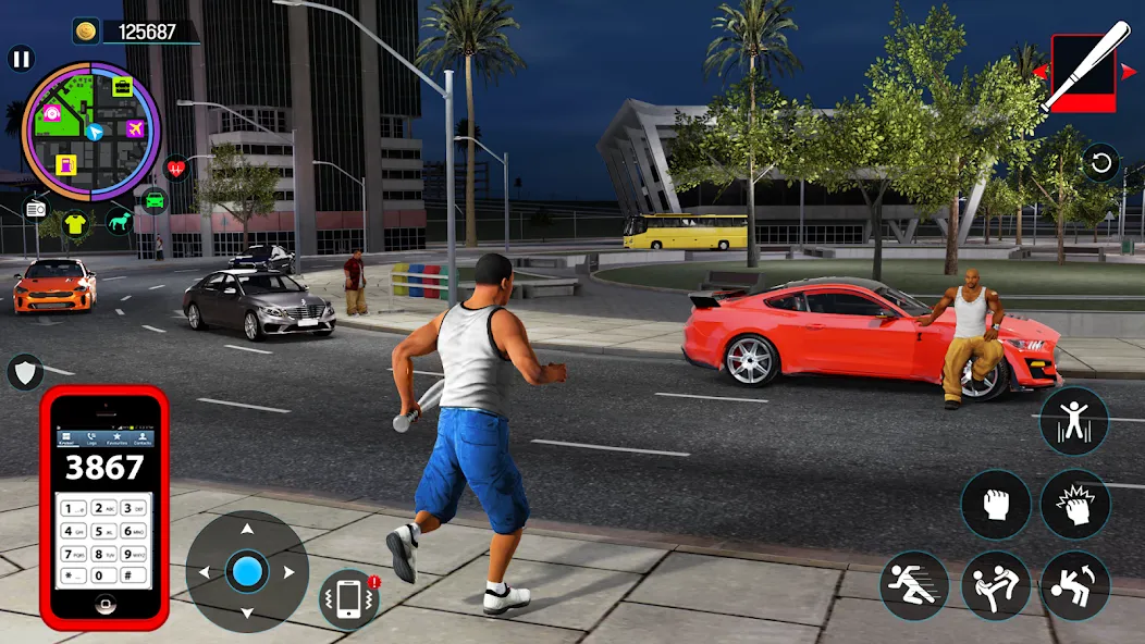 Gangster Mafia City Crime Game [MOD: безлимитные деньги и оружие] Screenshot 2