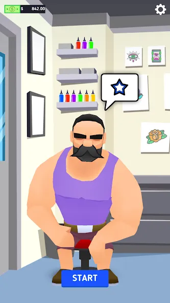 Ink Inc. - Tattoo Drawing [MOD: безлимитные деньги и все татуировки] Screenshot 1