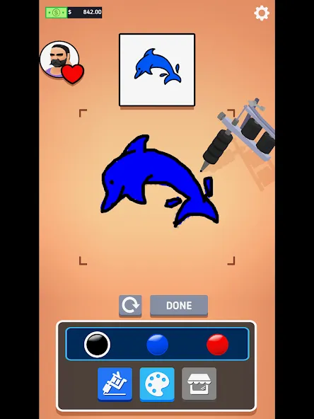 Ink Inc. - Tattoo Drawing [MOD: безлимитные деньги и все татуировки] Screenshot 5