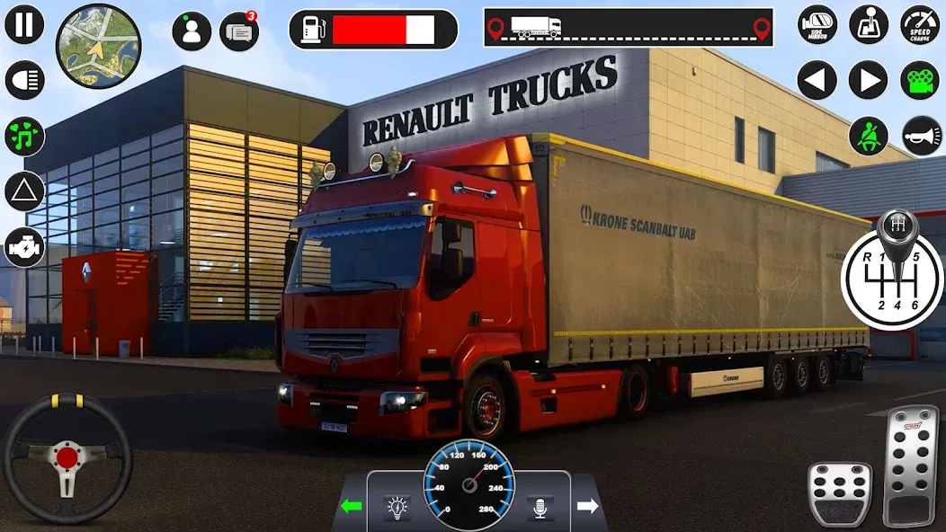 Euro Cargo Truck Simulator 3D [MOD: безлимитные деньги и все грузовики] Screenshot 3