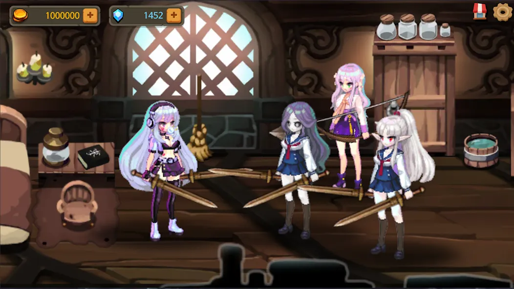 Dungeon Princess 2! : RPG [MOD: безлимитные деньги и усиленные герои] Screenshot 1