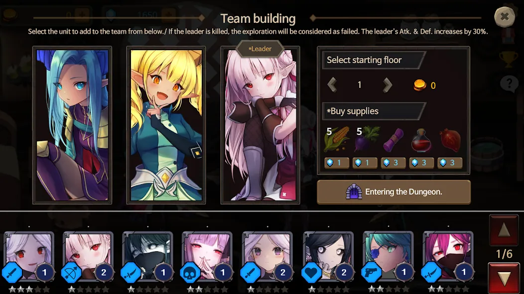 Dungeon Princess 2! : RPG [MOD: безлимитные деньги и усиленные герои] Screenshot 3