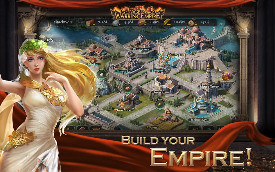 Age of Warring Empire [MOD: безлимитные ресурсы и мощная армия] Screenshot 2