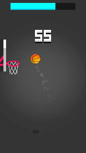 Dunk Hit [MOD: безлимитные мячи и высокие прыжки] Screenshot 2