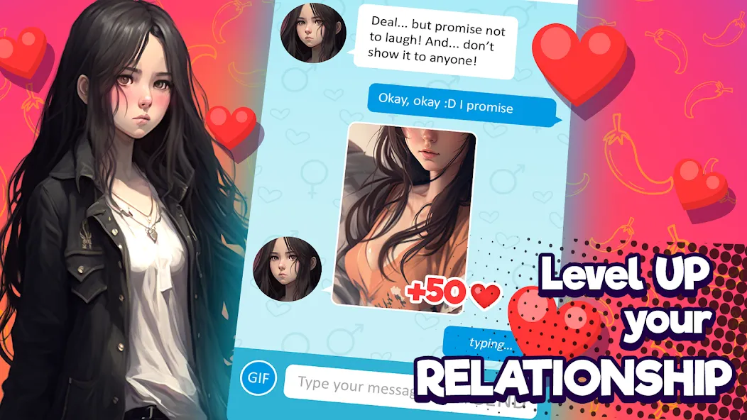 Anime Girlfriend - AI Chat [MOD: безлимитные сообщения и премиум функции] Screenshot 2