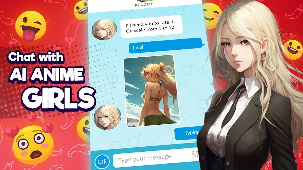 Anime Girlfriend - AI Chat [MOD: безлимитные сообщения и премиум функции] Screenshot 4