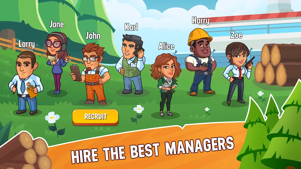 Lumber Inc Tycoon [MOD: безлимитные деньги и ресурсы] Screenshot 3